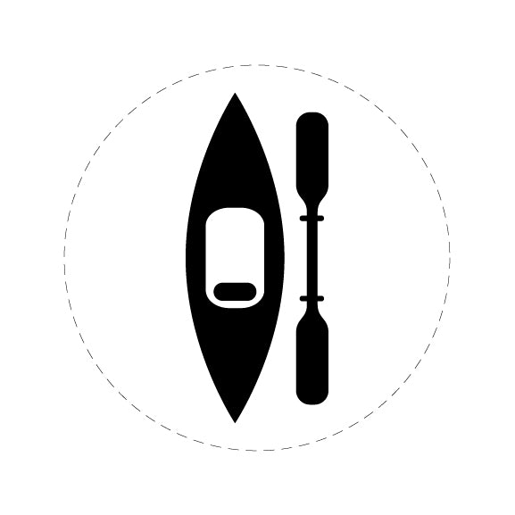 Kayak with Single Paddle