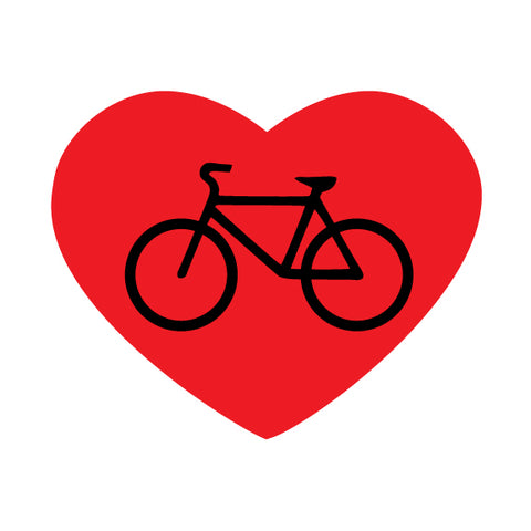 Red Heart with Bike